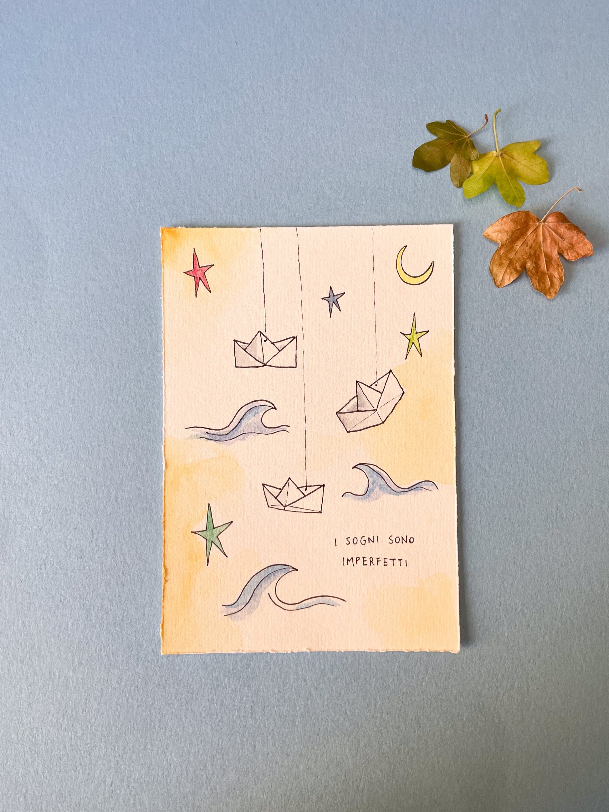 Illustrazione 9x13cm - I sogni sono imperfetti