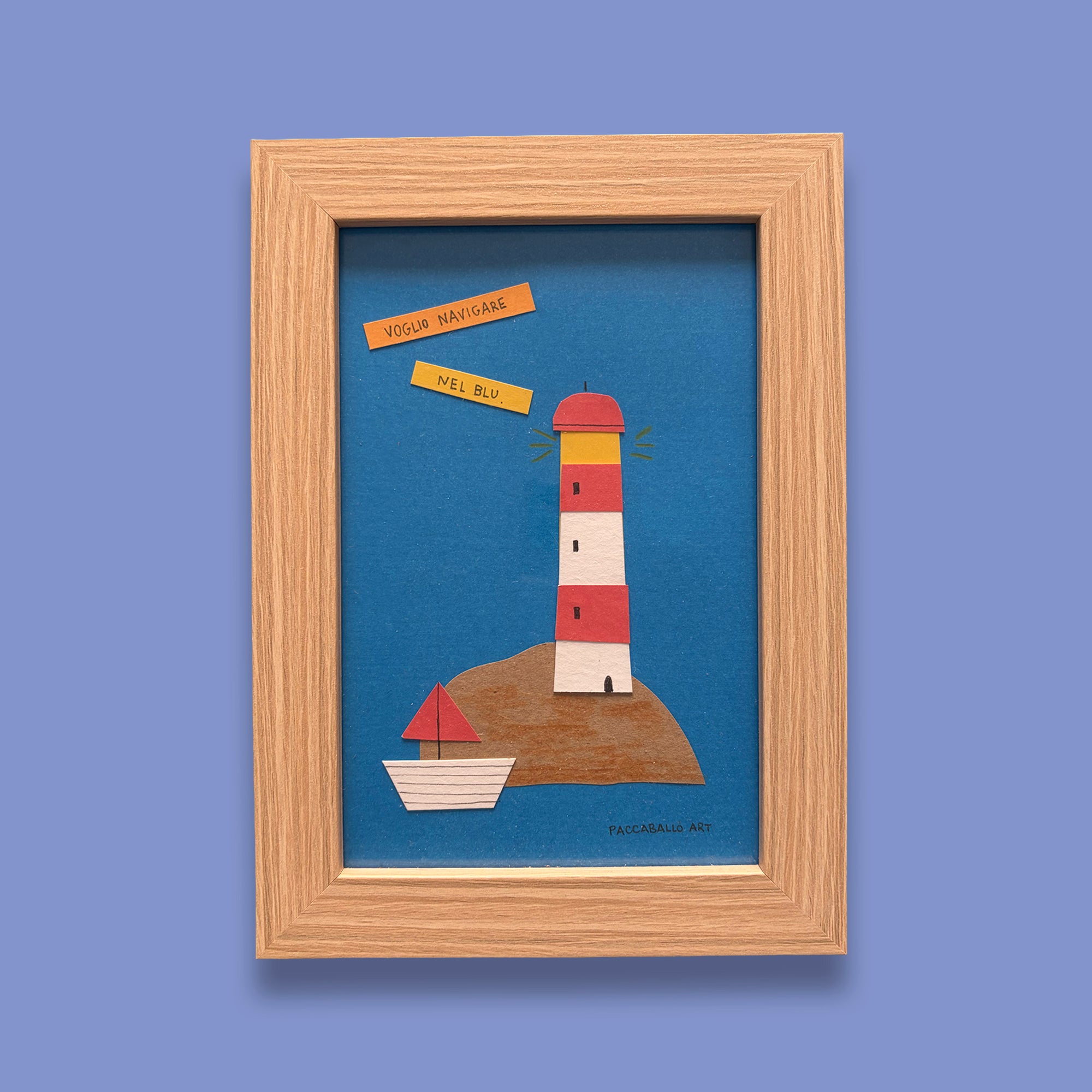 Collage - Voglio navigare nel blu
