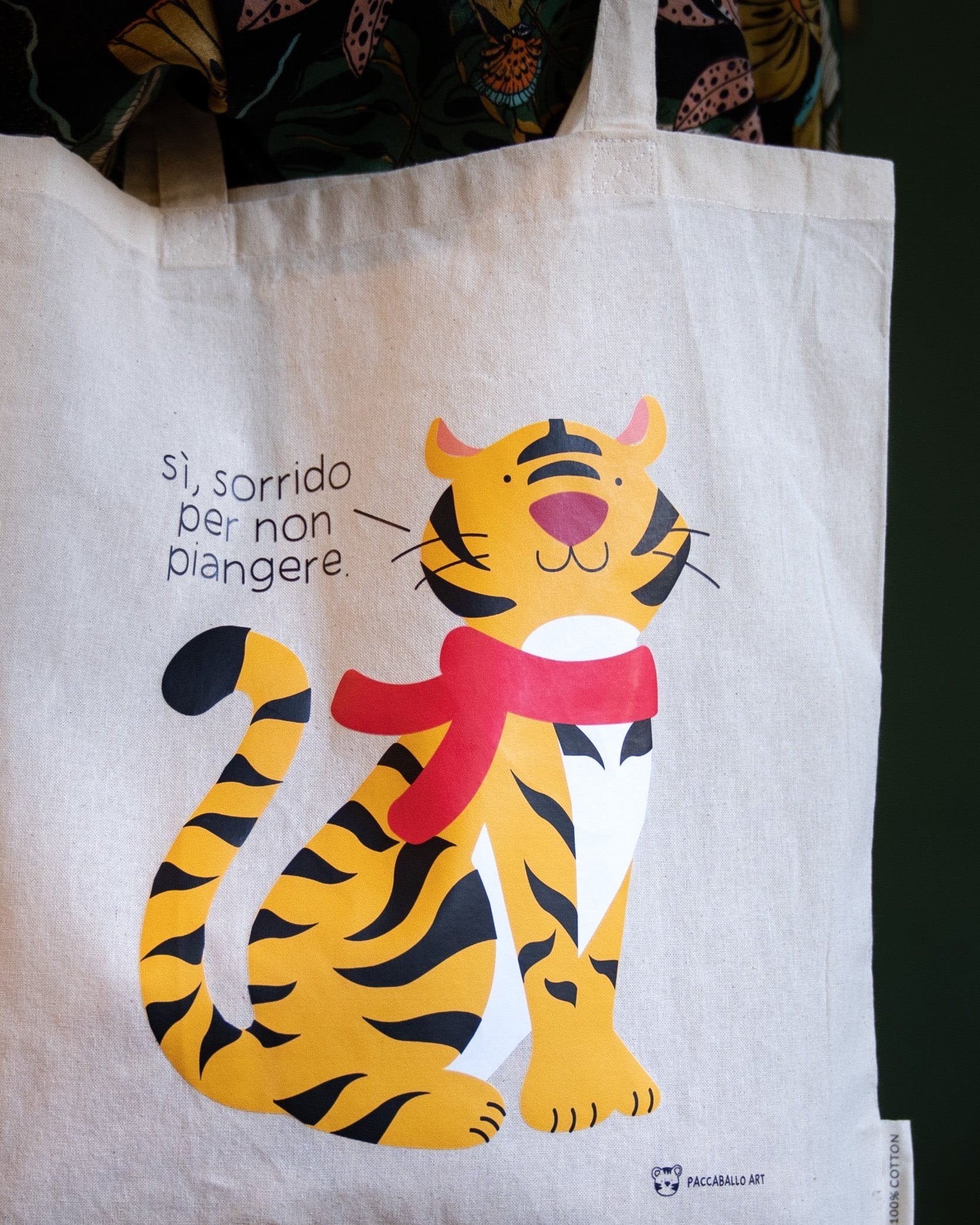 Shopper Illustrata _ Sì, sorrido per non piangere