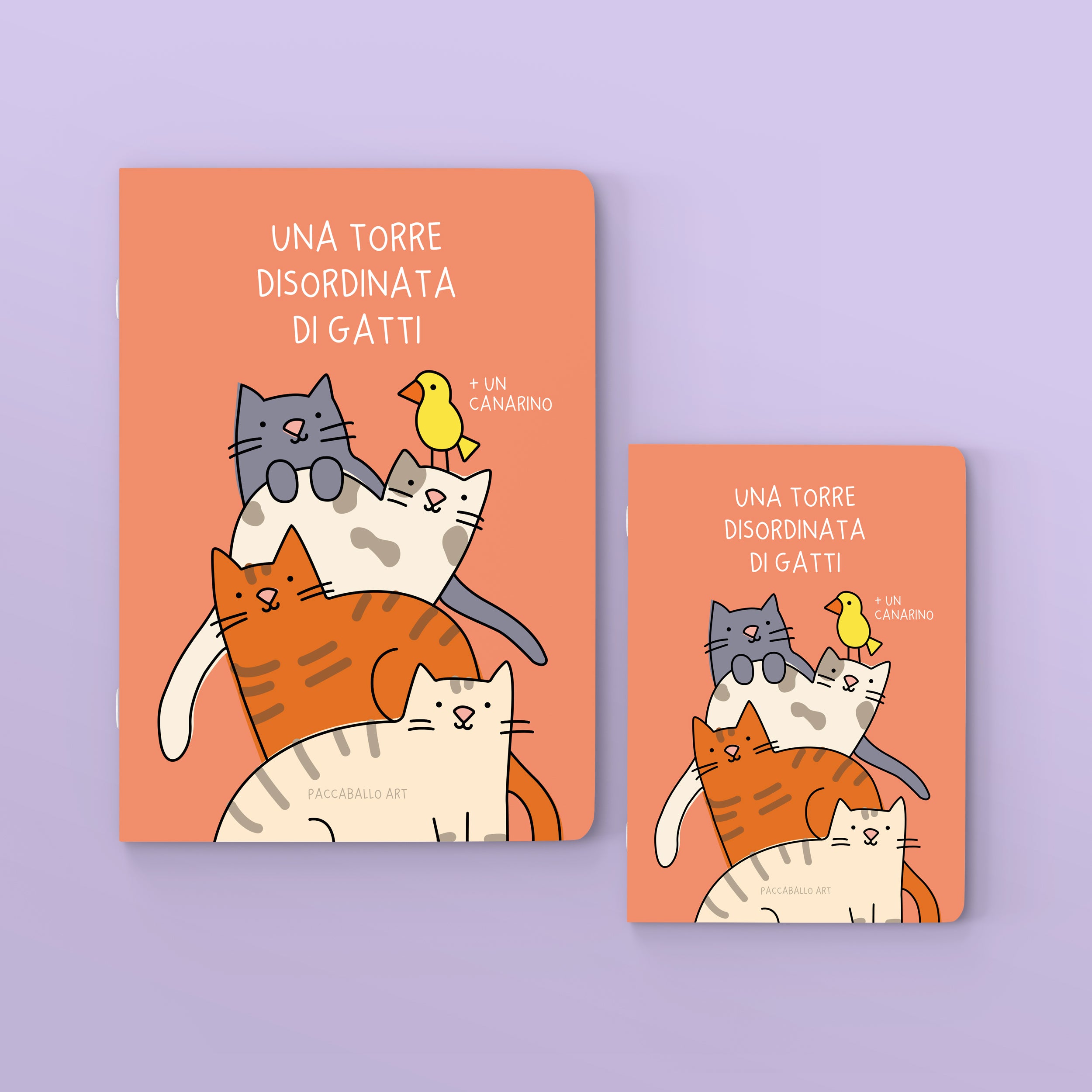 Quadernino - Una torre disordinata di gatti