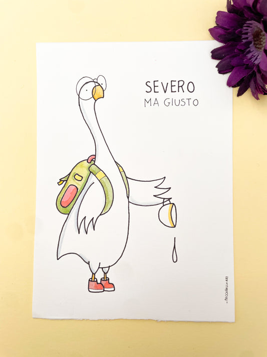 Illustrazione tradizionale - Severo ma giusto