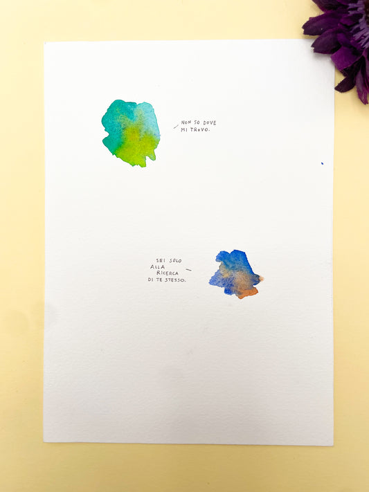 Illustrazione tradizionale - Non so dove mi trovo
