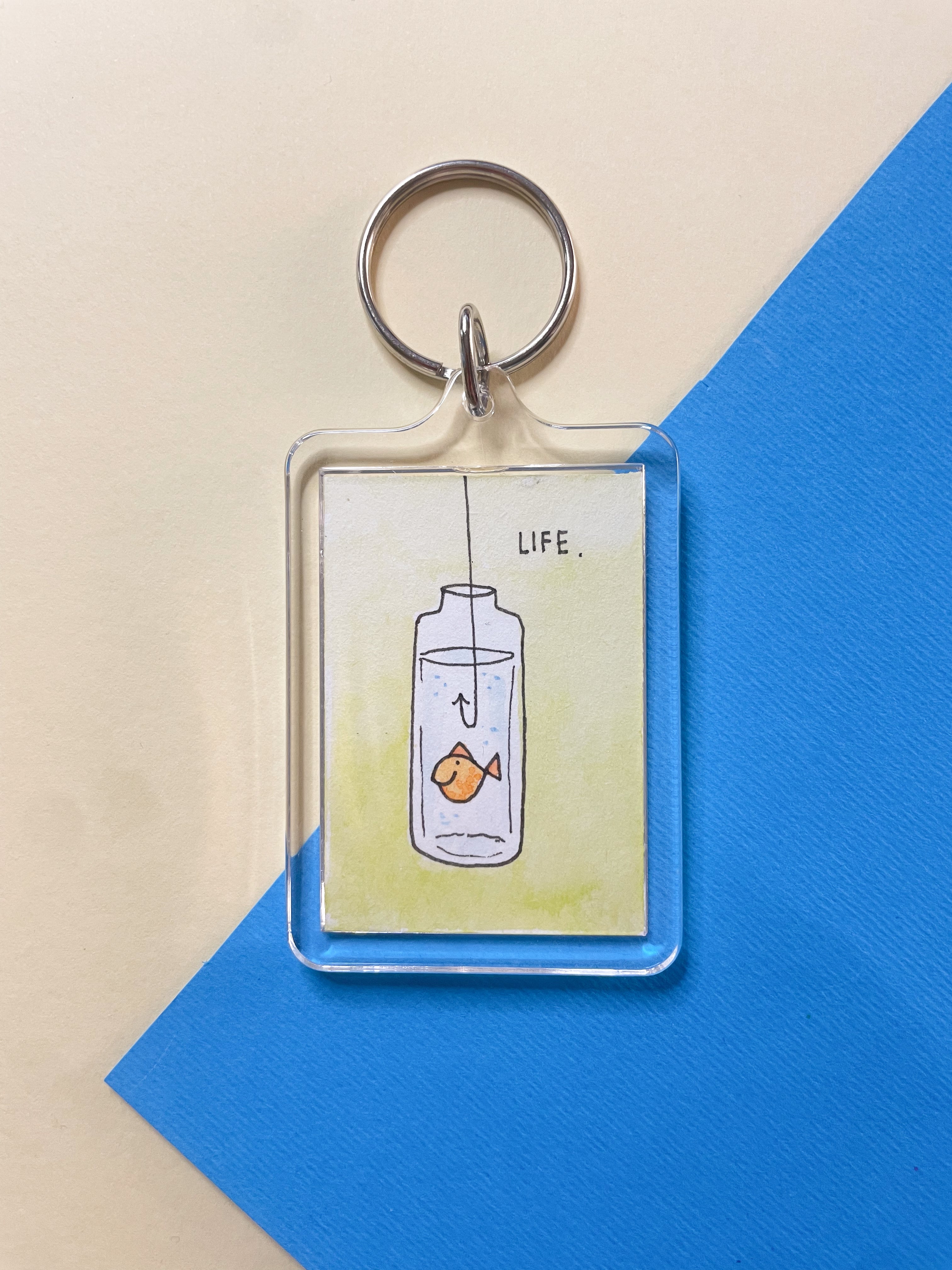 Portachiavi Illustrato - Life
