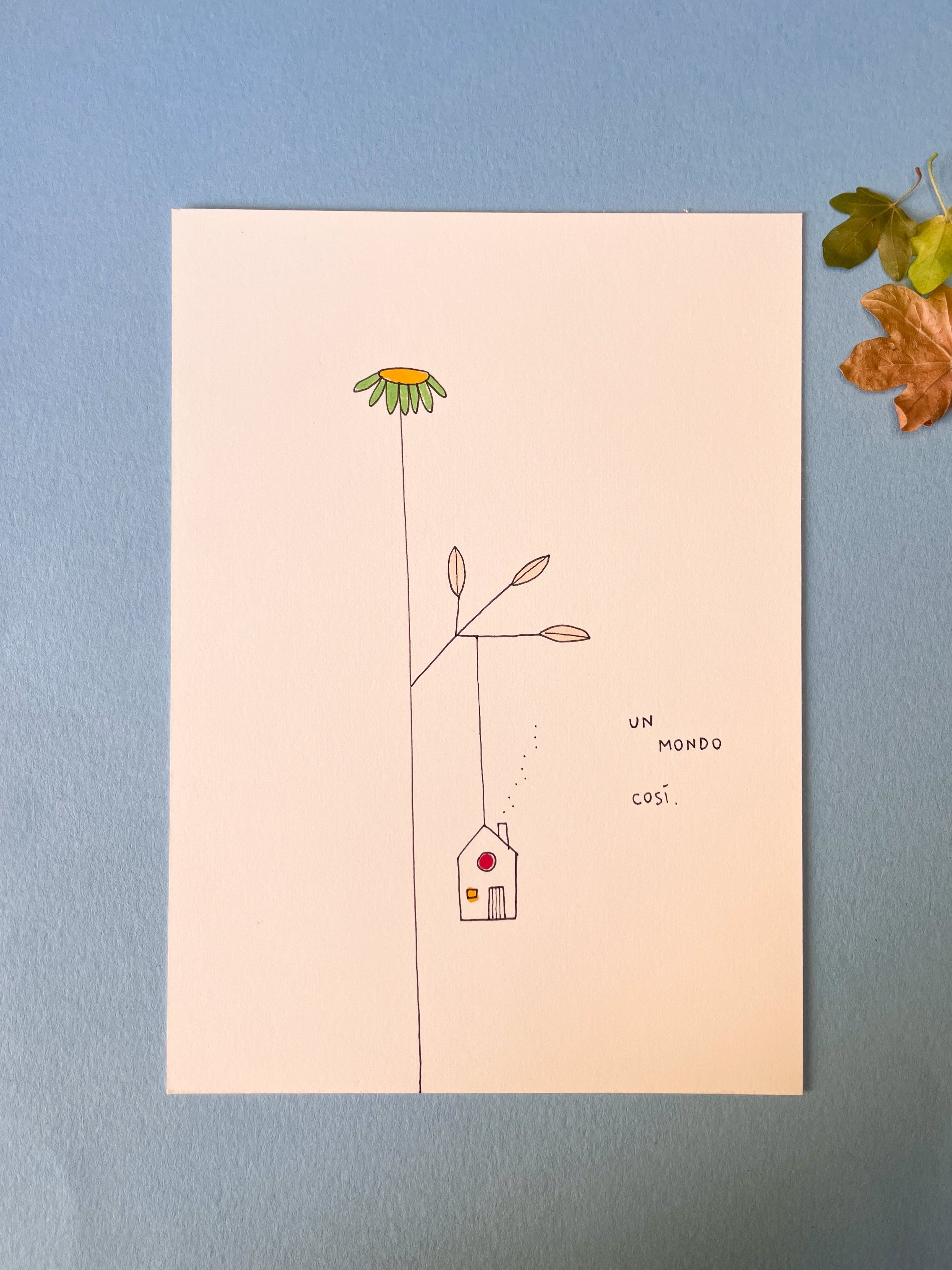 Illustrazione 13x18 cm - Un mondo così