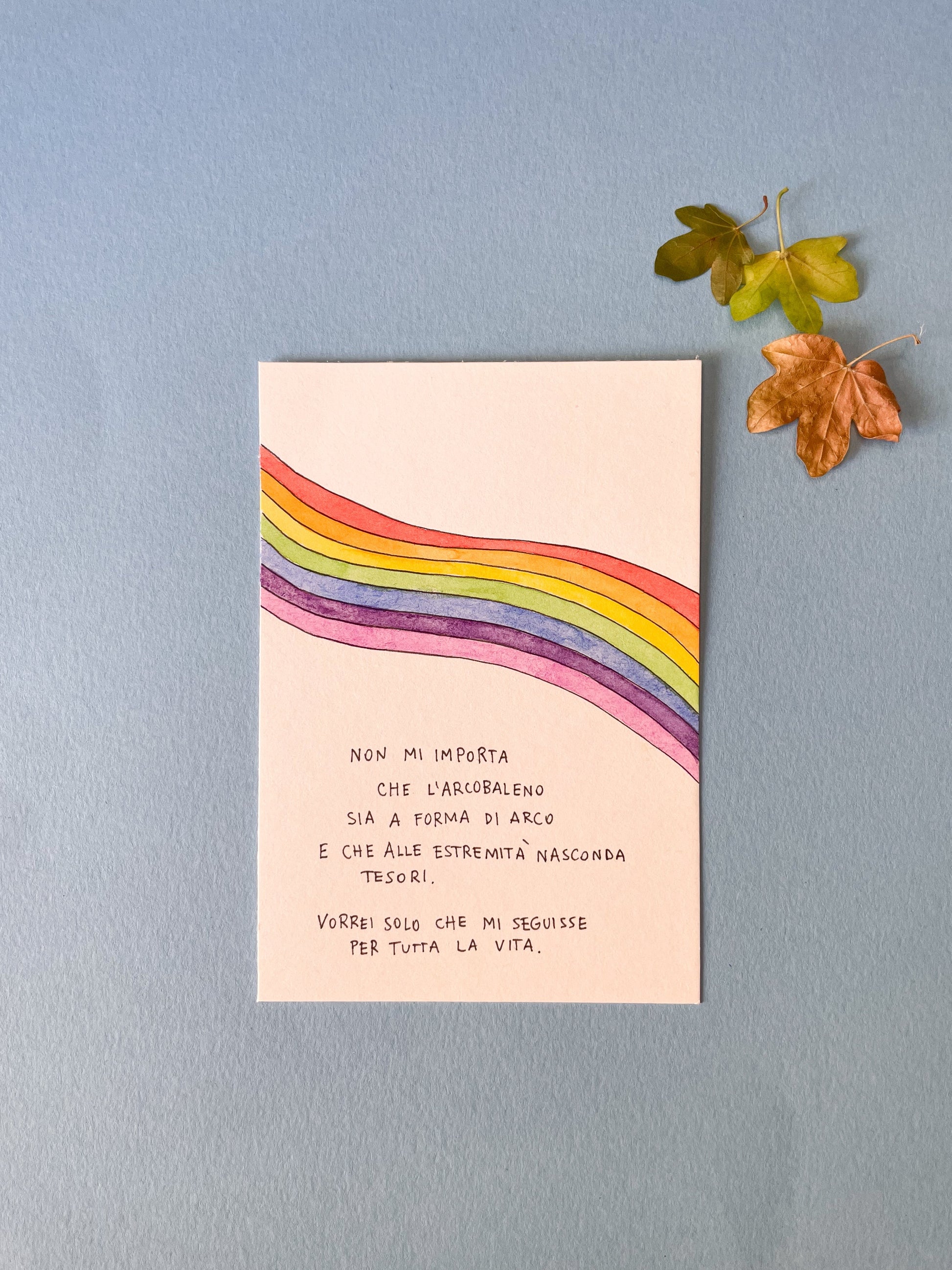 Illustrazione 9x13 cm - Arcobaleno