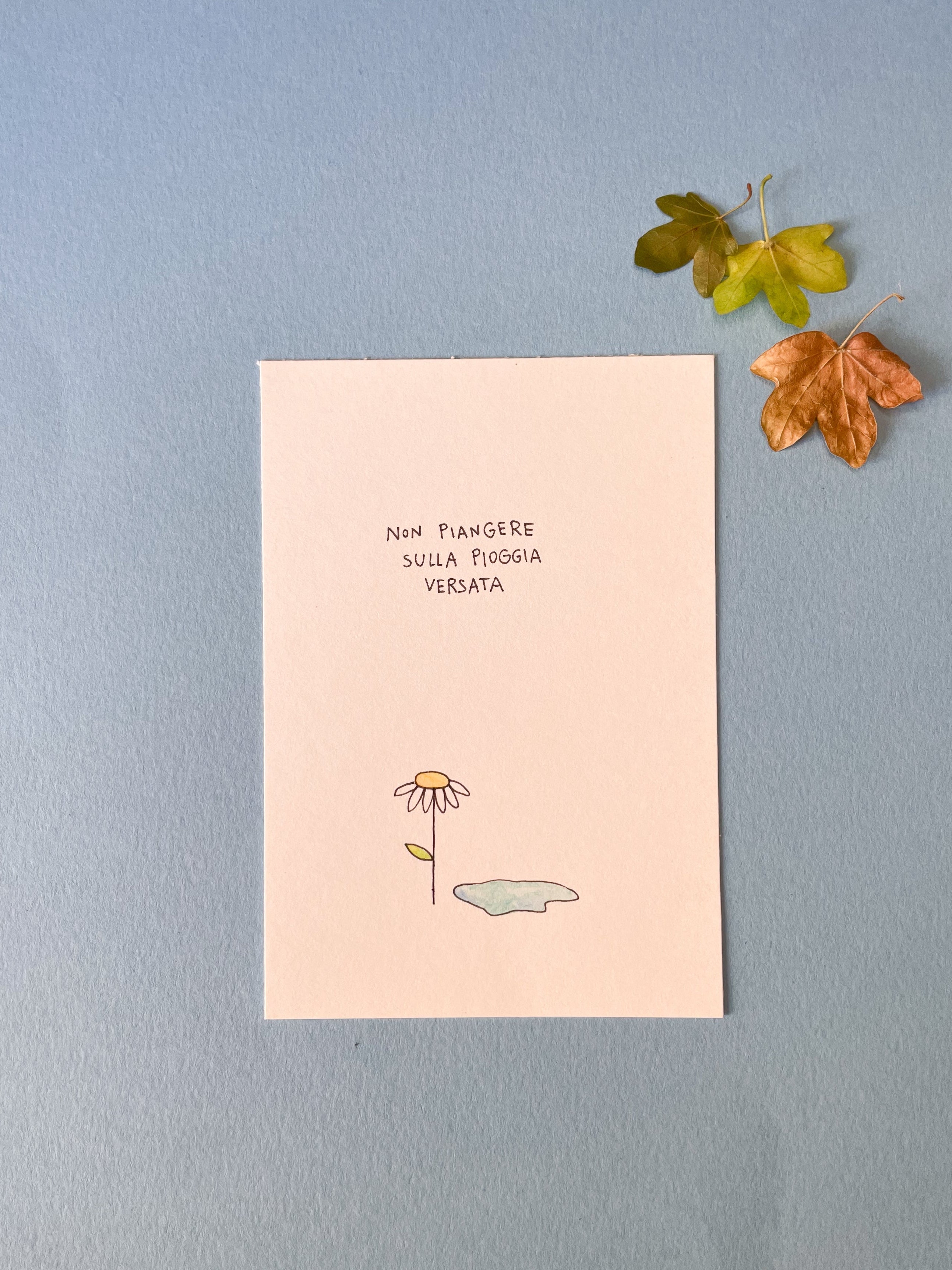 Illustrazione 9x13 cm - Non piangere