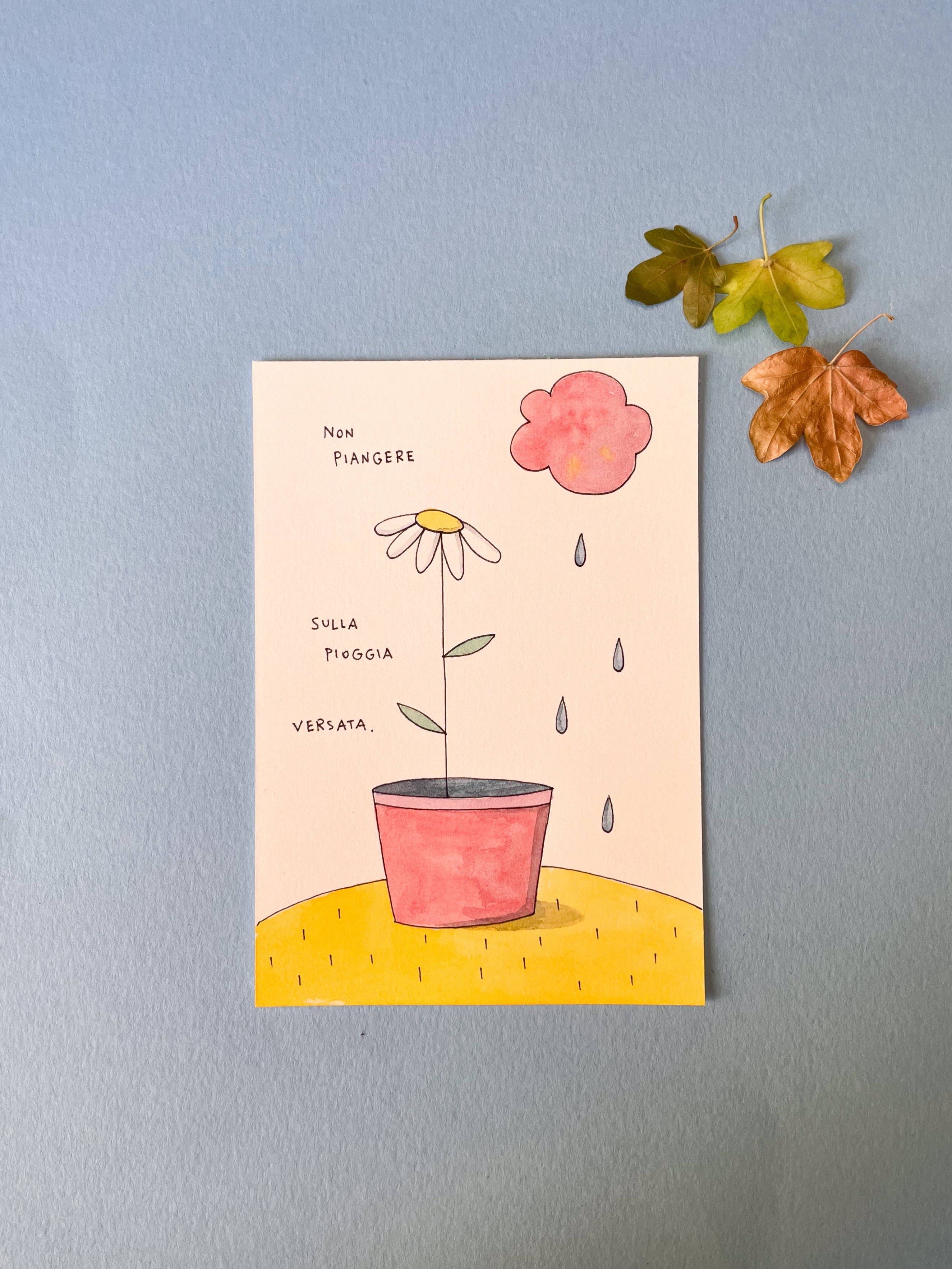 Illustrazione 9x13cm - Non piangere