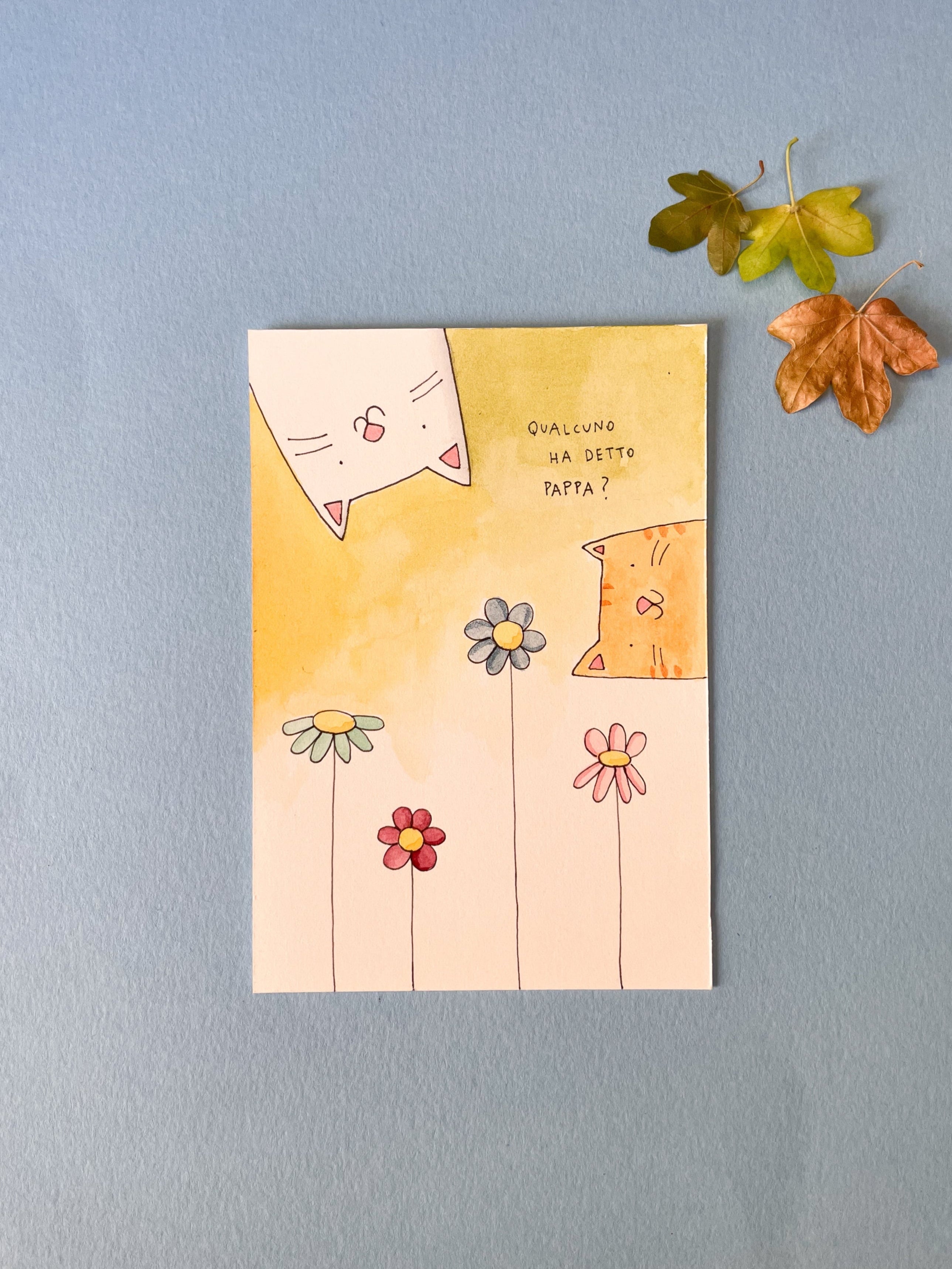 Illustrazione 9x13 cm - Qualcuno ha detto pappa?