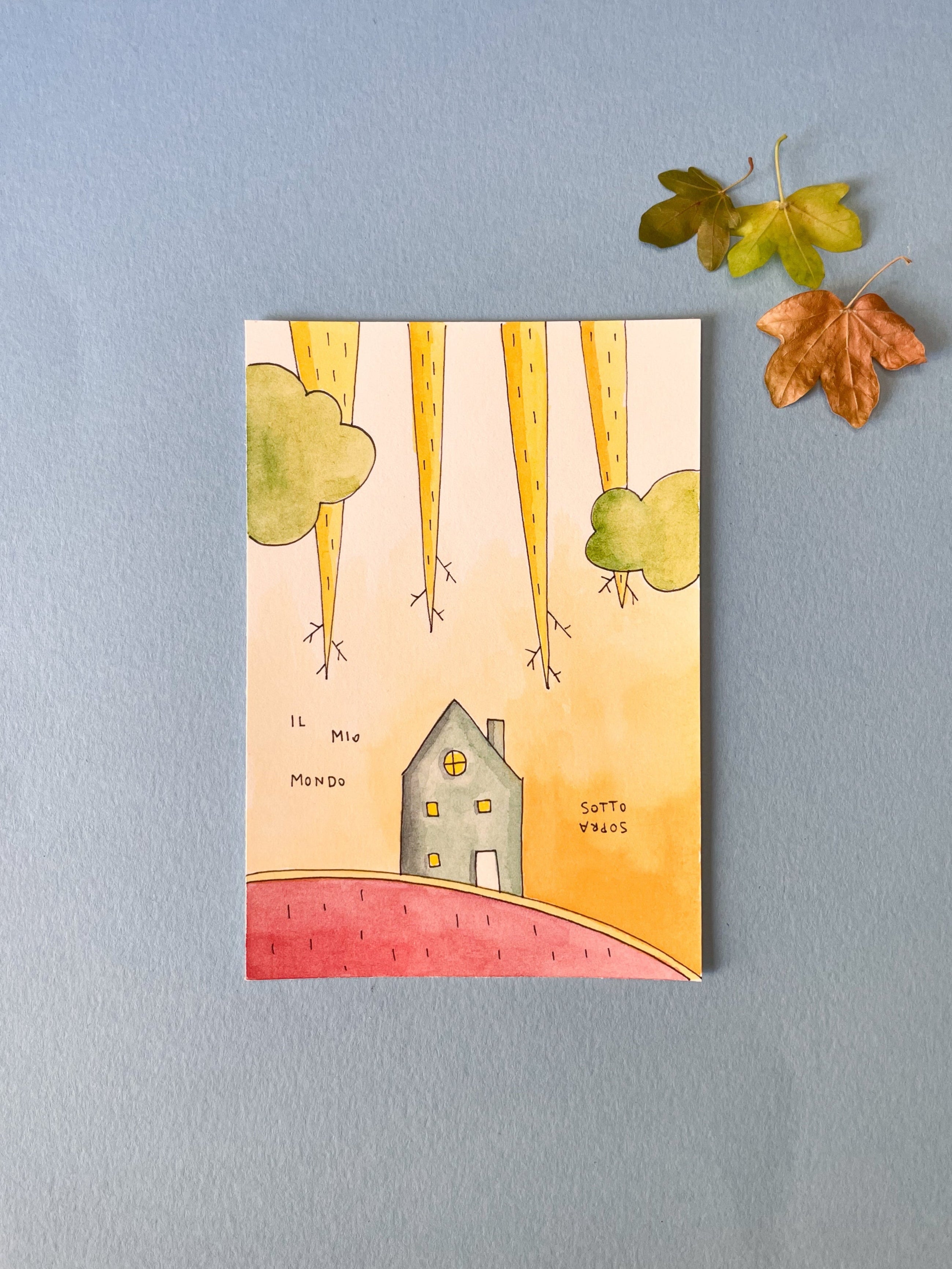 Illustrazione 9x13 cm - Sotto...Sopra