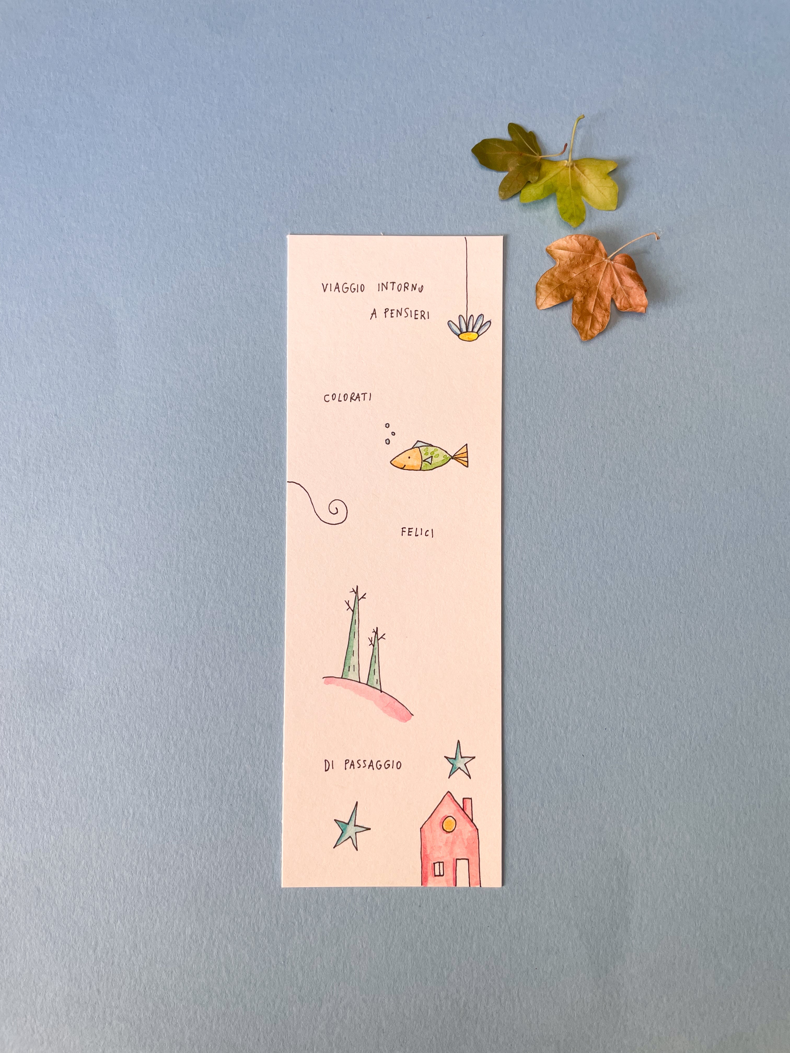 Segnalibro 6x18 cm - Viaggio intorno ai pensieri