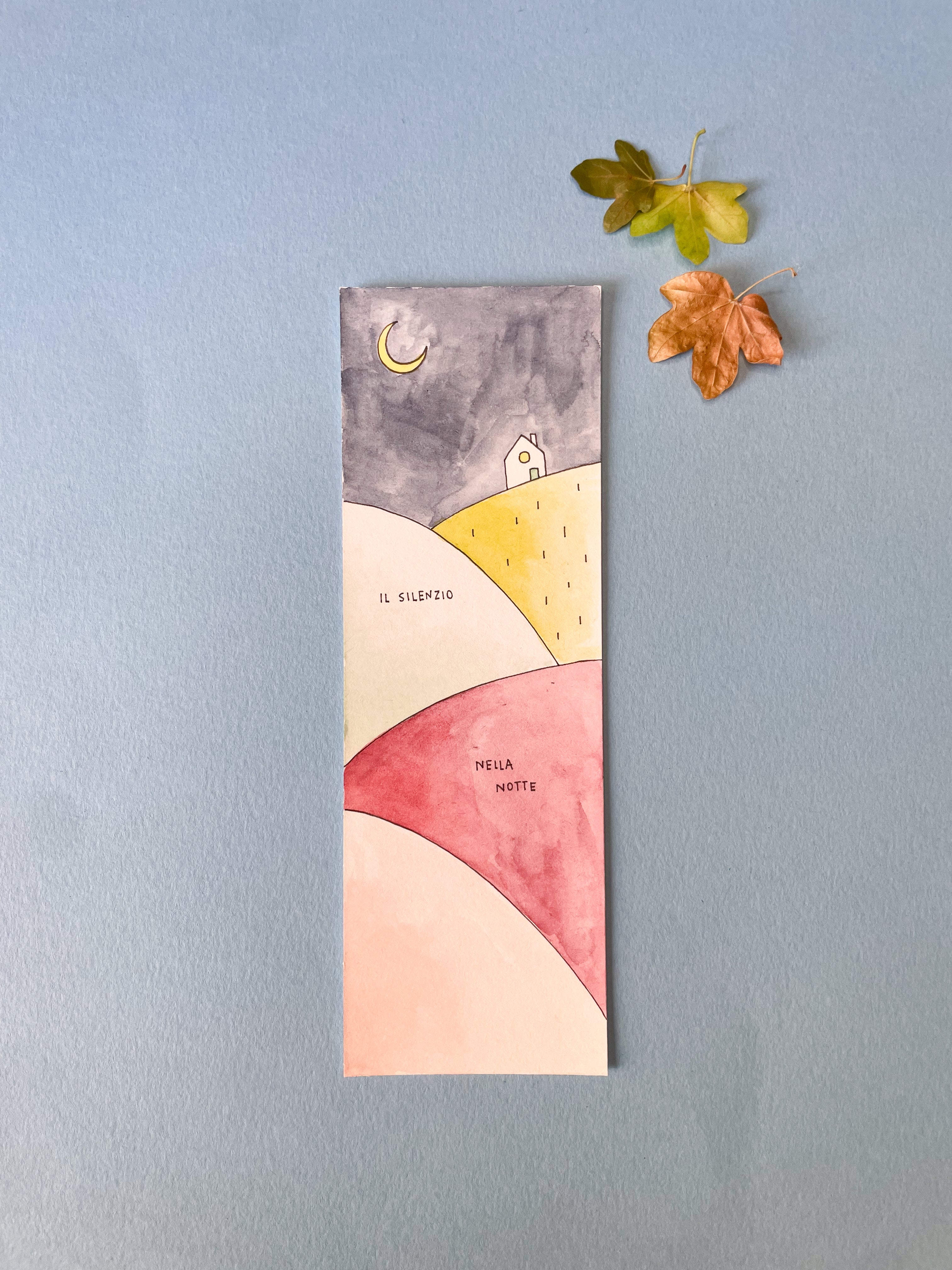 Segnalibro 6x18 cm - Il silenzio nella notte