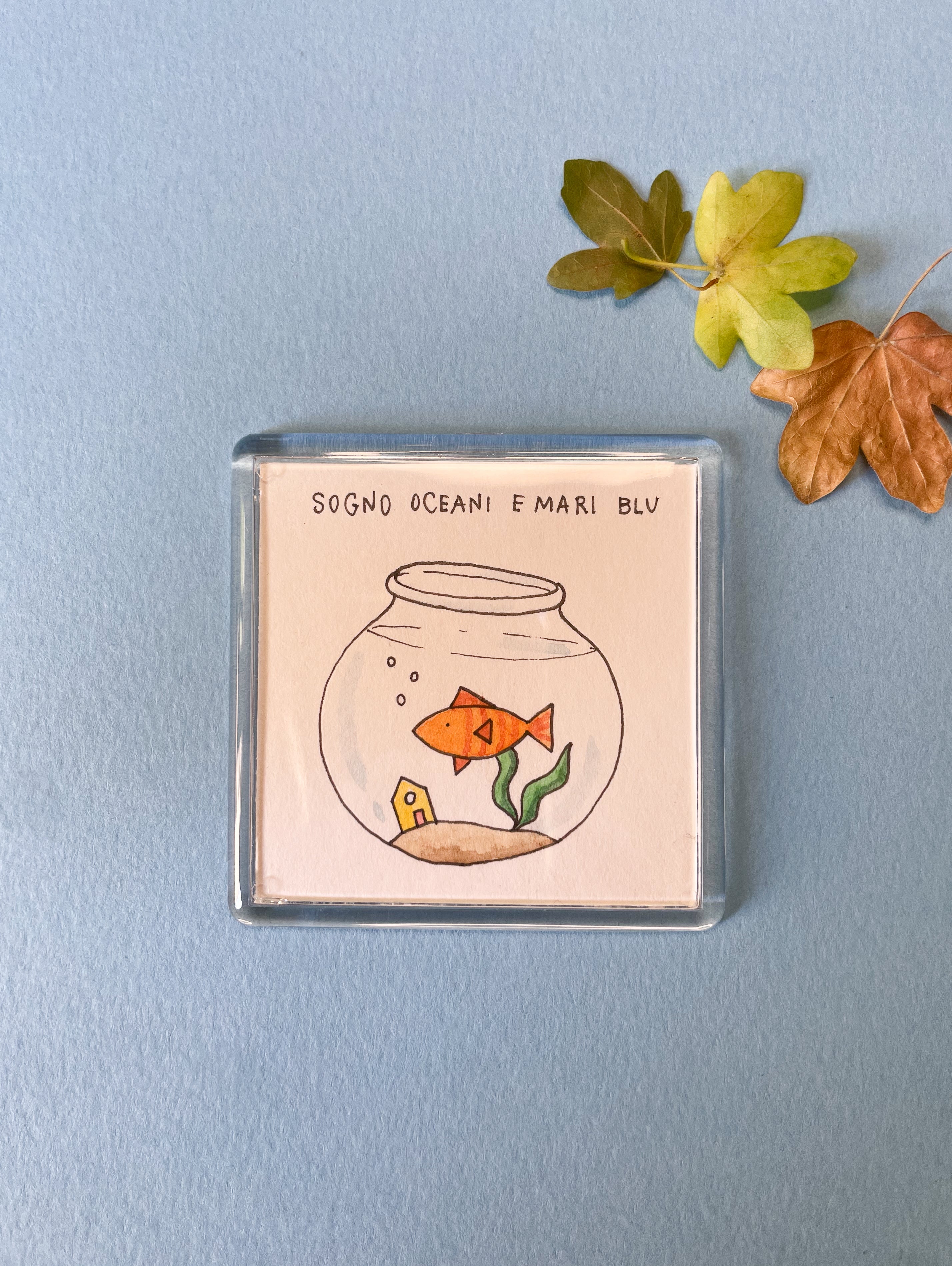 Calamita Illustrata - Sogno oceani e mari blu