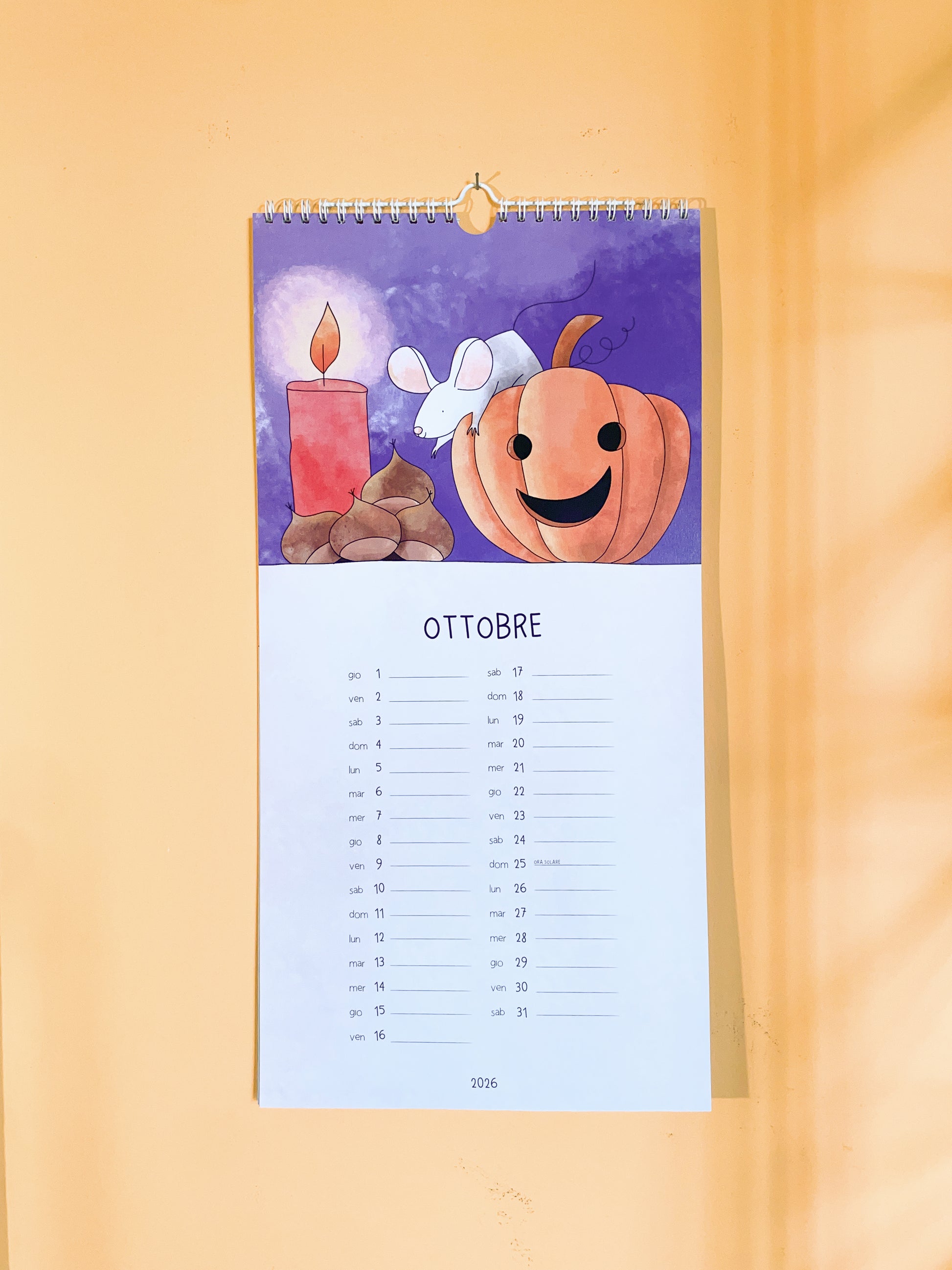 Calendario da parete 2026
