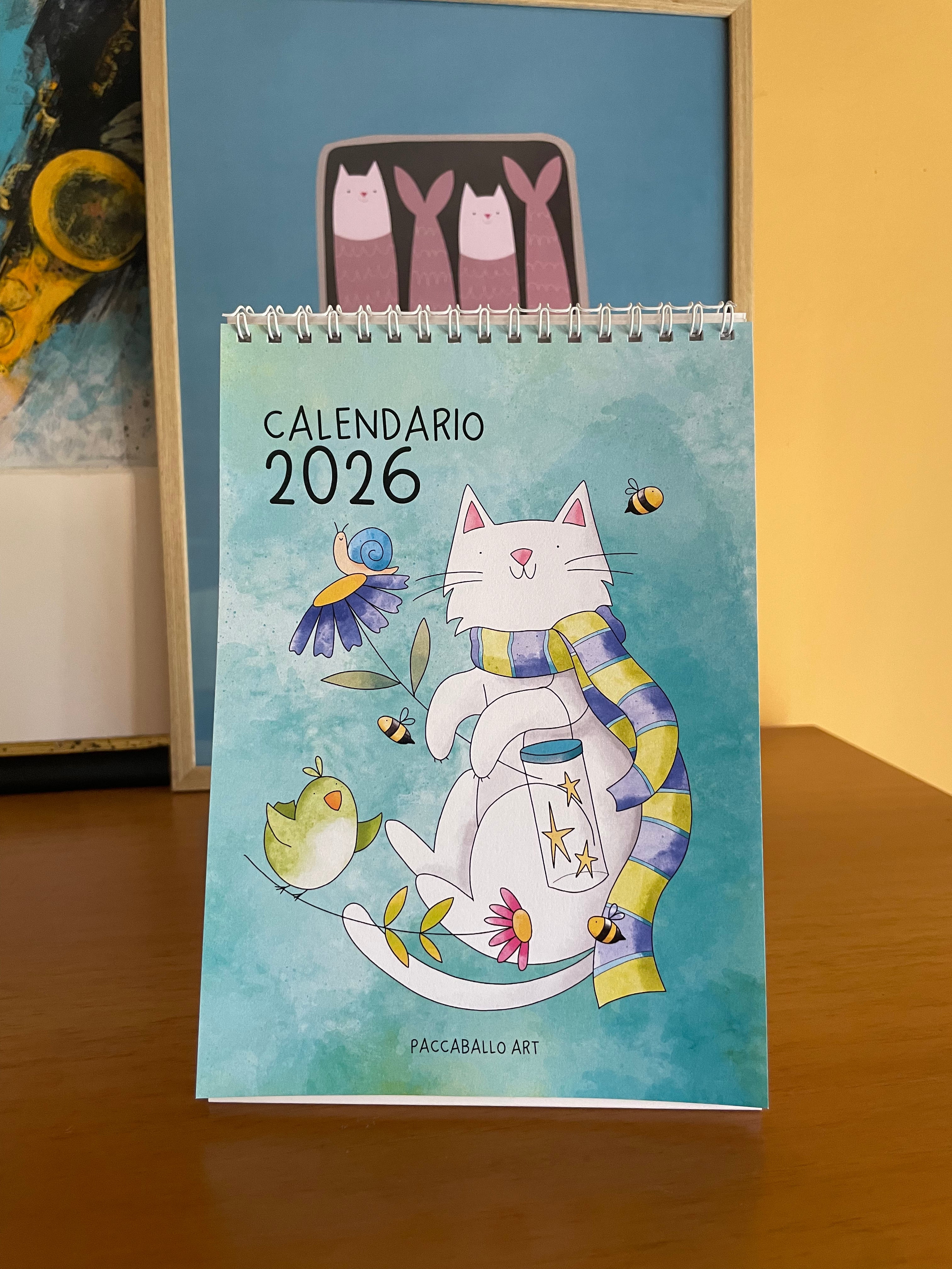 Calendario da tavolo 2026