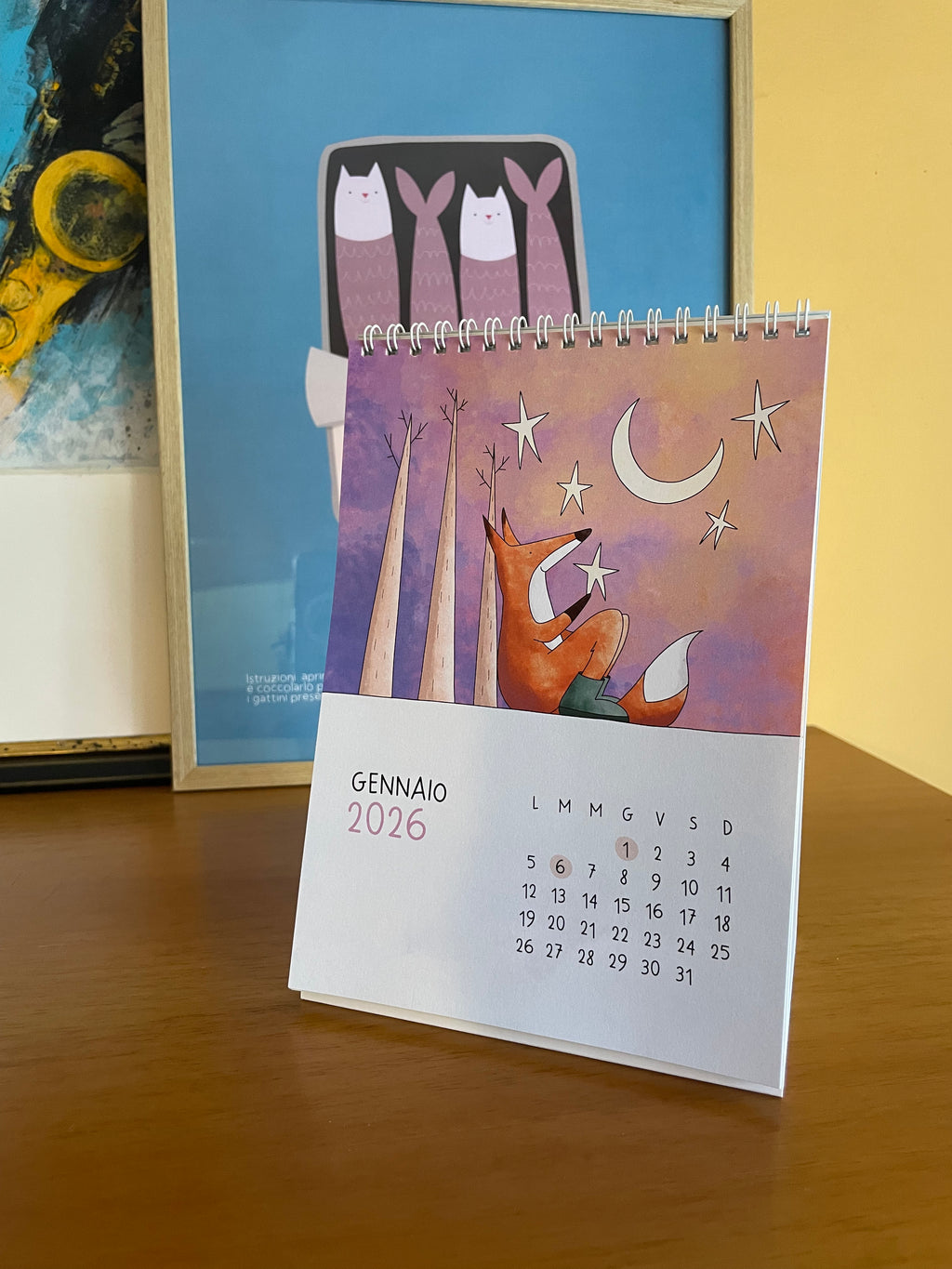 Calendario da tavolo 2026