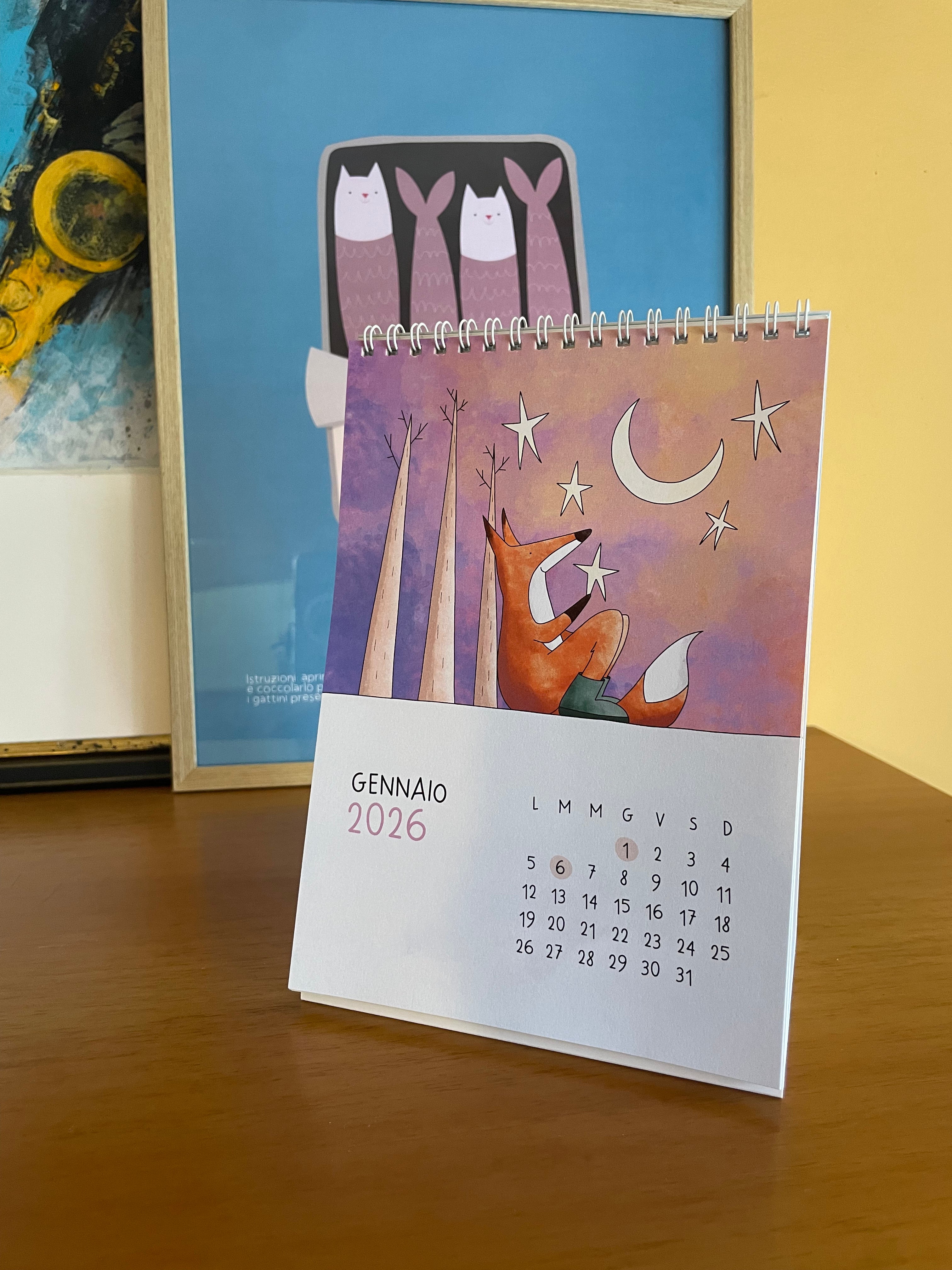 Calendario da tavolo 2026
