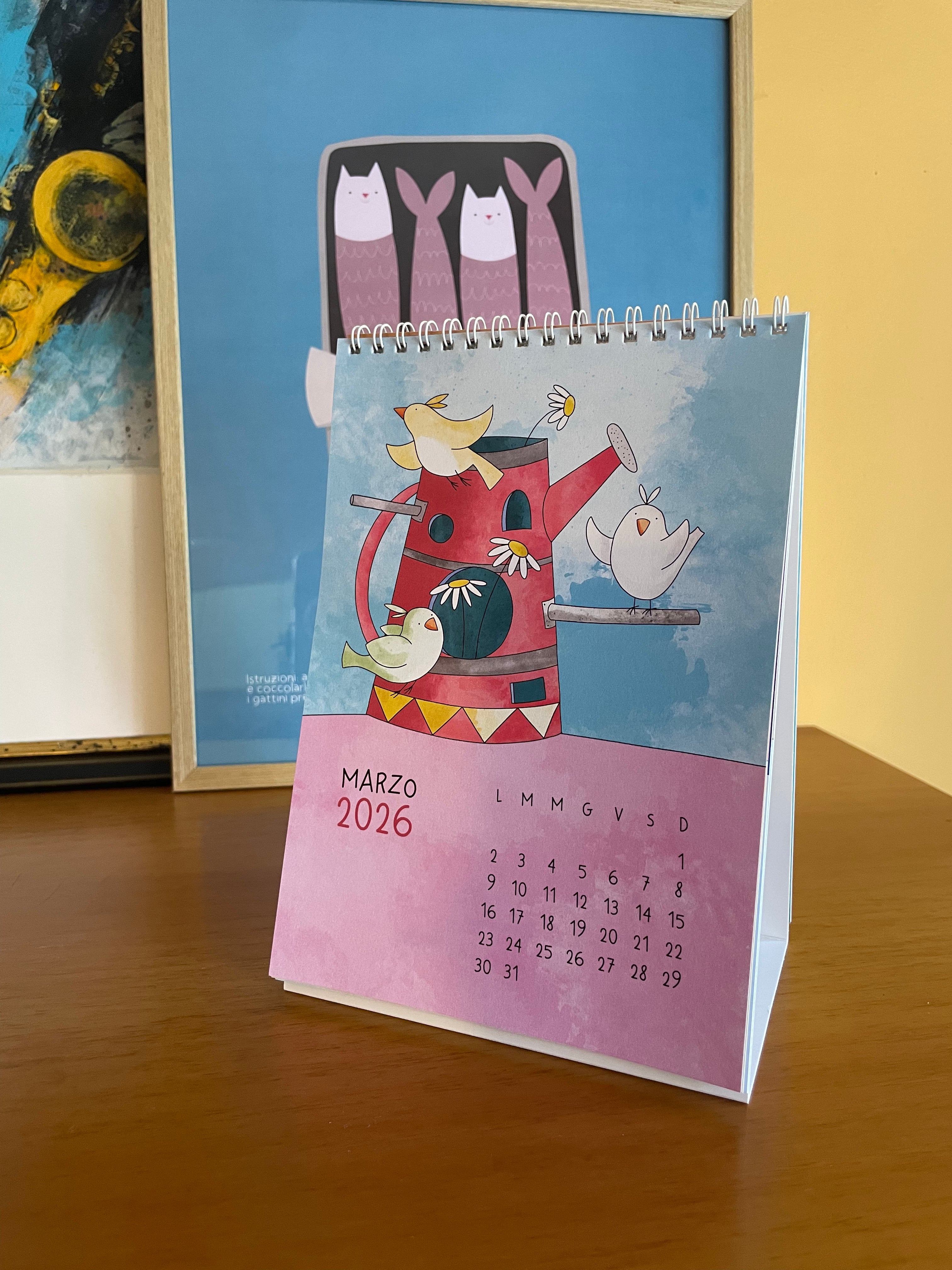 Calendario da tavolo 2026