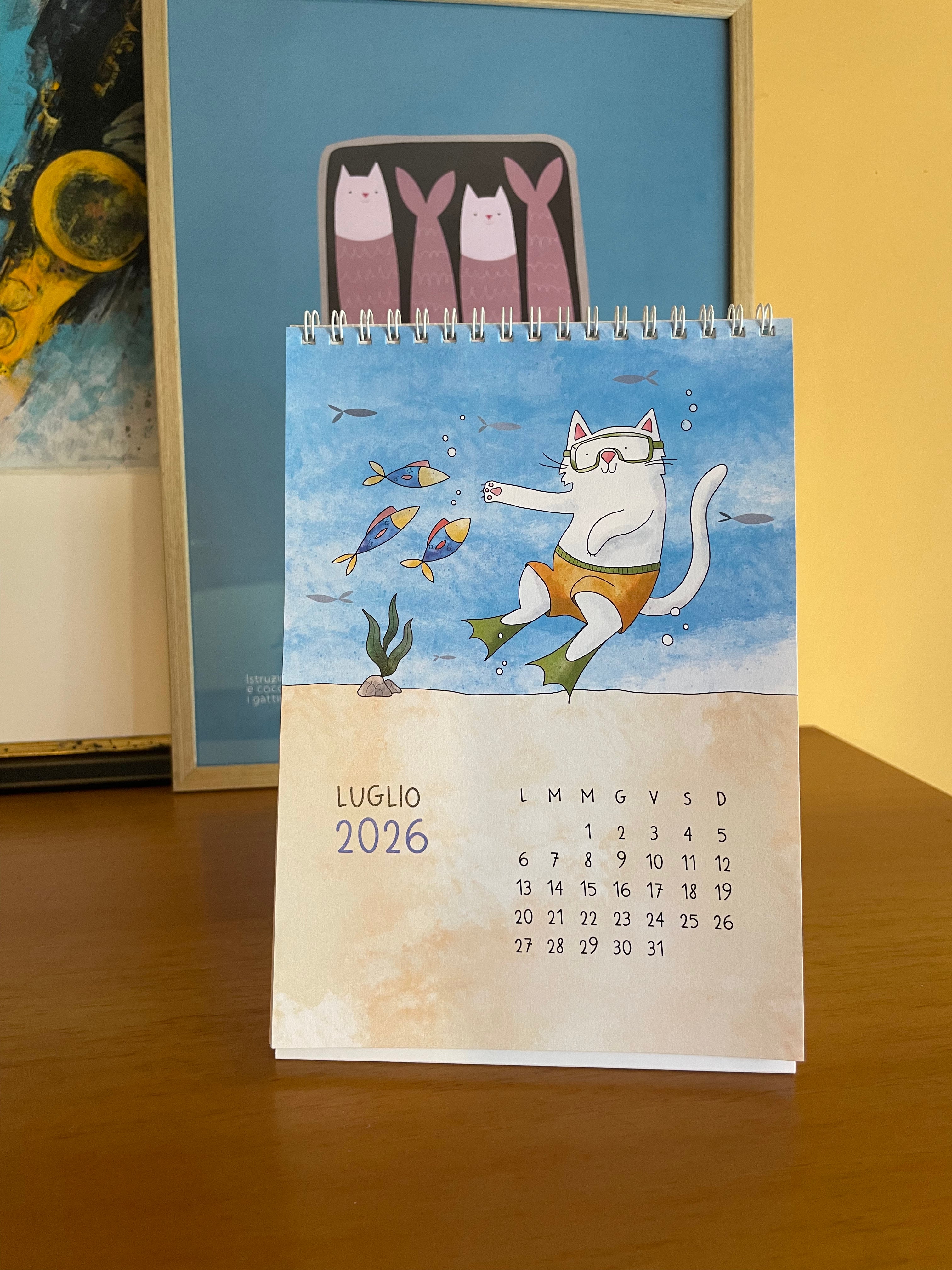 Calendario da tavolo 2026