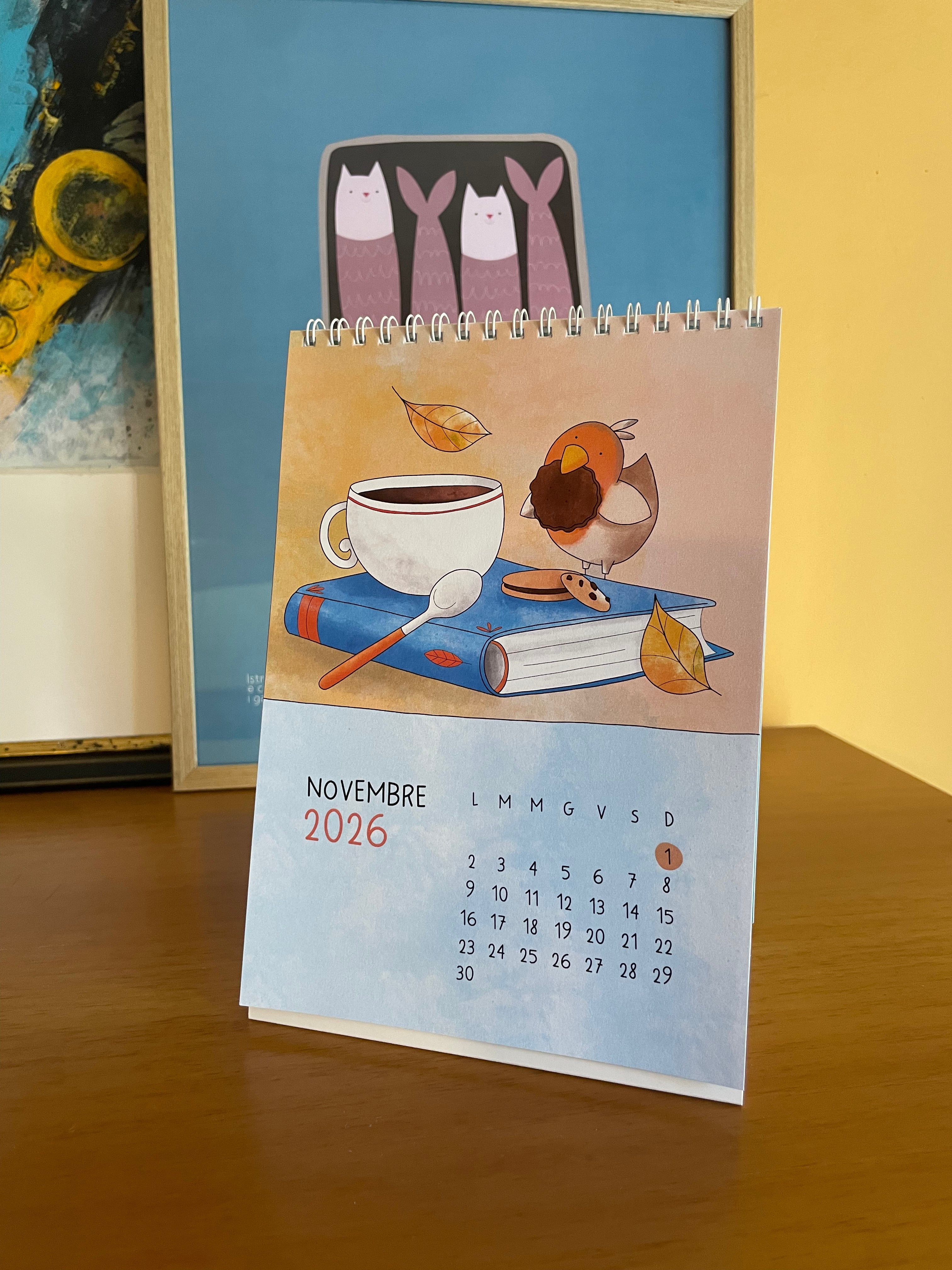 Calendario da tavolo 2026