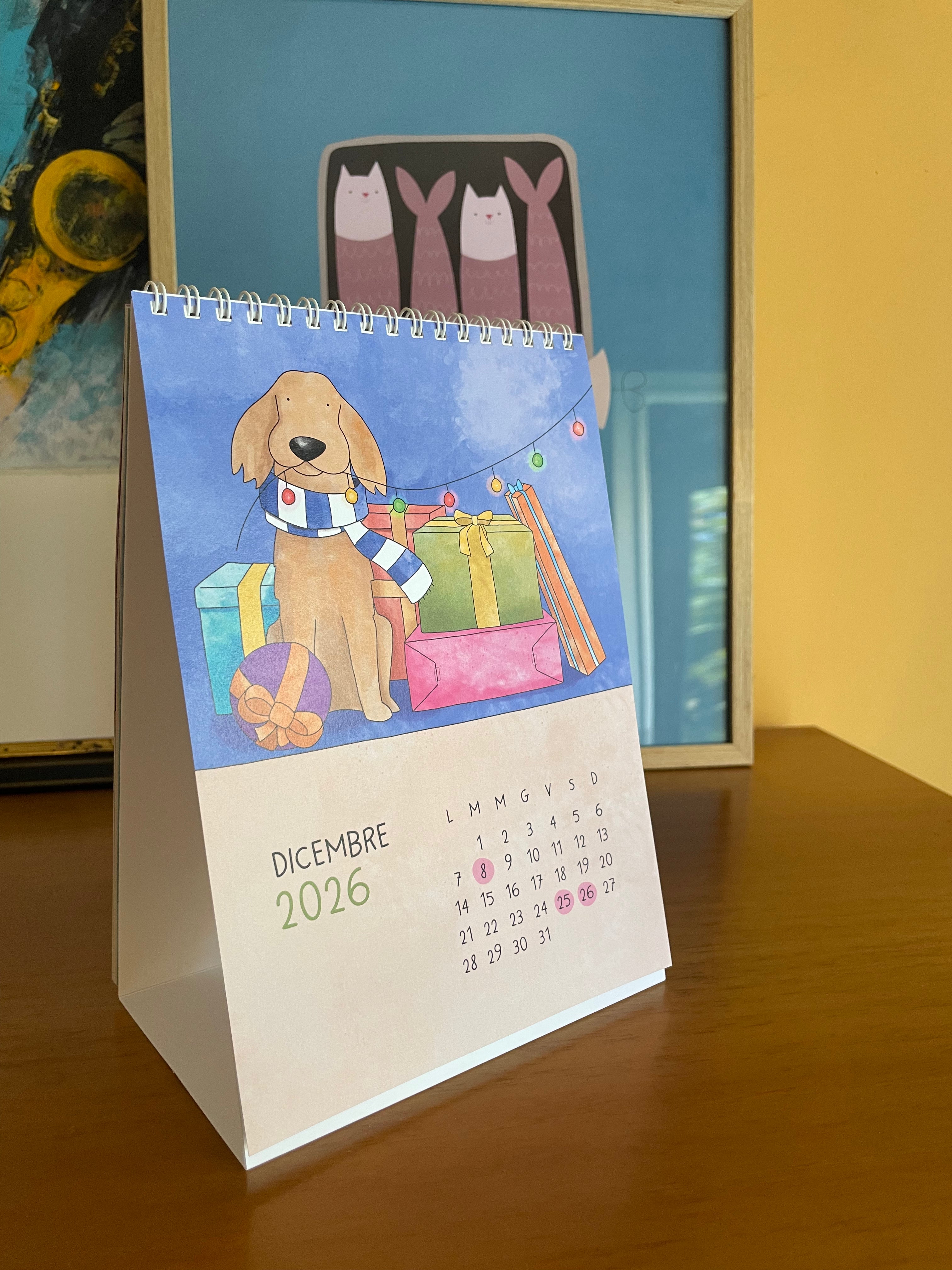 Calendario da tavolo 2026