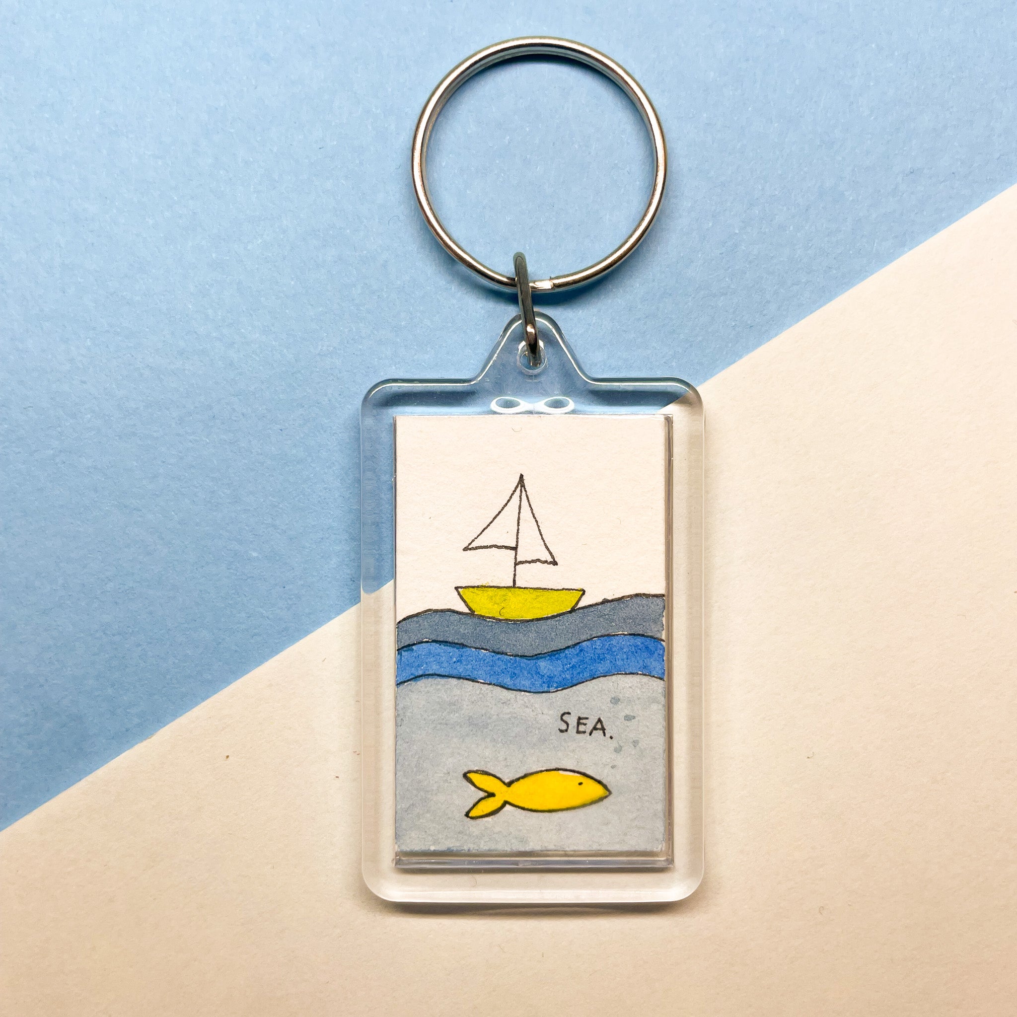 Portachiavi Illustrato - Sea