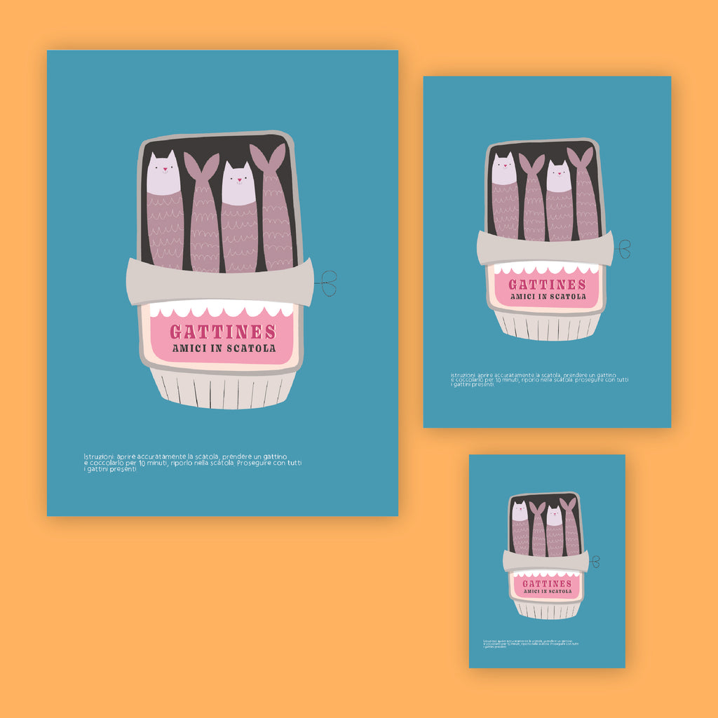 Stampa - Gattines, amici in scatola