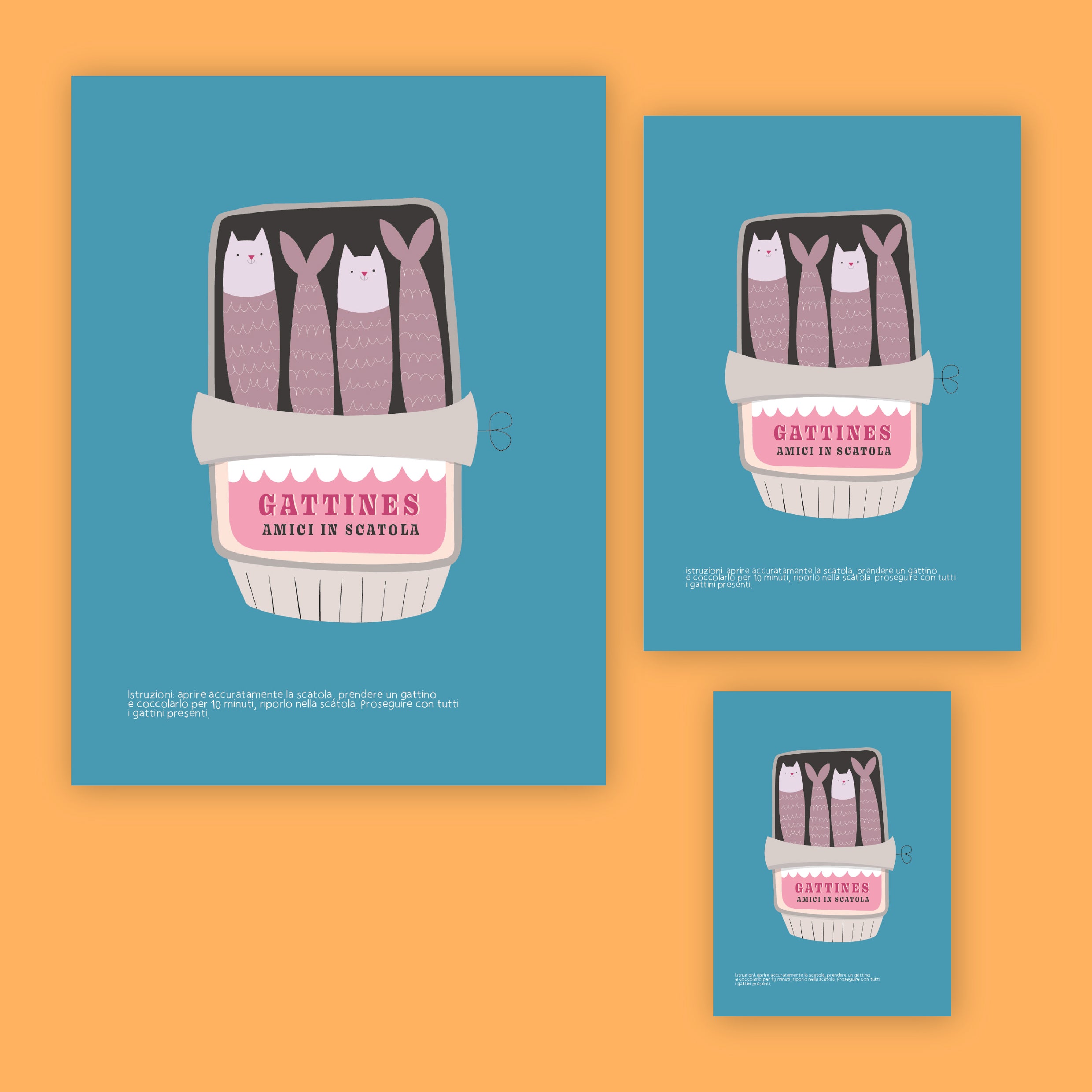 Stampa - Gattines, amici in scatola