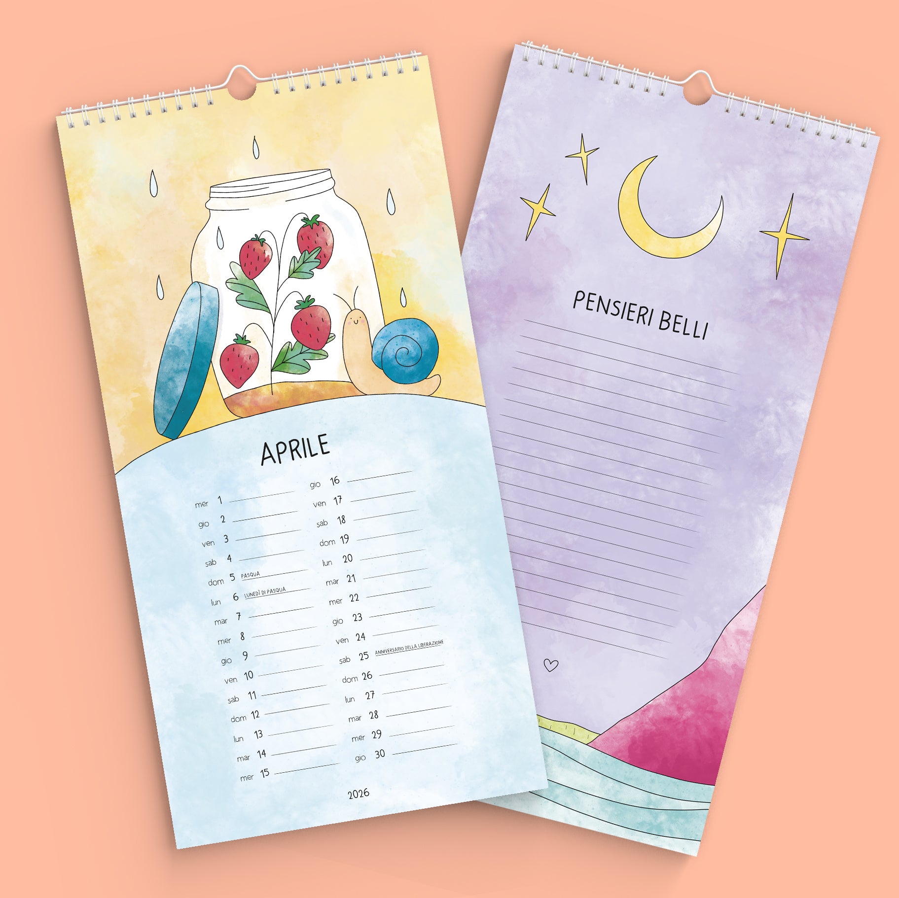 Calendario da parete 2026